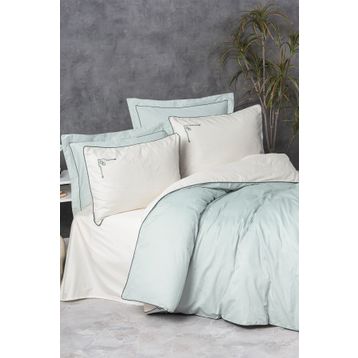 Cotton Box Elite Vanko Mint Saten Çift Kişilik 200x220 cm Nevresim Takımı