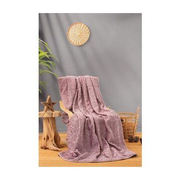 Cotton Box Embos Gülkurusu Çift Kişilik Battaniye