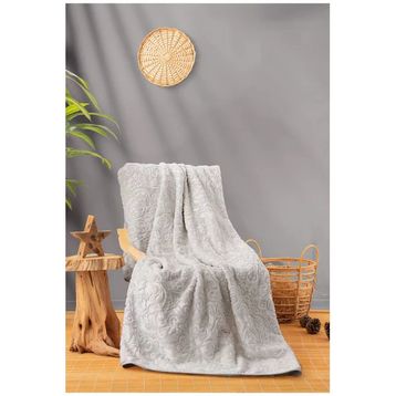 Cotton Box Emboss Taş Çift Kişilik Battaniye