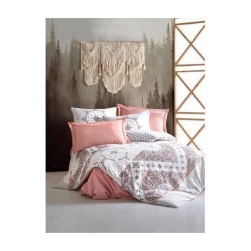 Cotton Box Emh Çift Kişilik Bohem Riva Kahve Nevresim Takımı