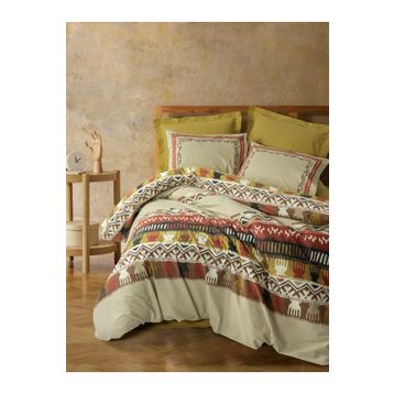 Cotton Box Ethnic Magnus Hardal Çift Kişilik 200x220 cm Nevresim Takımı