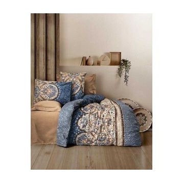 Cotton Box Ezra Saten Kahve Çift Kişilik Nevresim Takımı
