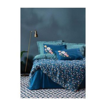 Cotton Box Feminen Freya Lacivert Nevresim Takımı Tek Kişilik