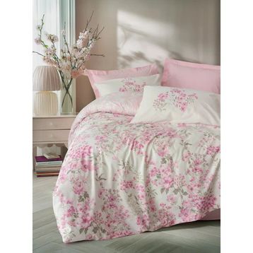 Cotton Box Floren Pembe Çift Kişilik Nevresim Takımı