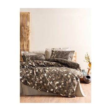 Cotton Box Foresta Bej Dual Tek Kişilik 160x220 cm Nevresim Takımı