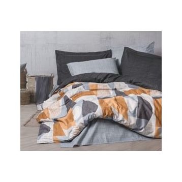 Cotton Box Giorno Modern Tek Kişilik Gri 160x220 cm Nevresim Takımı