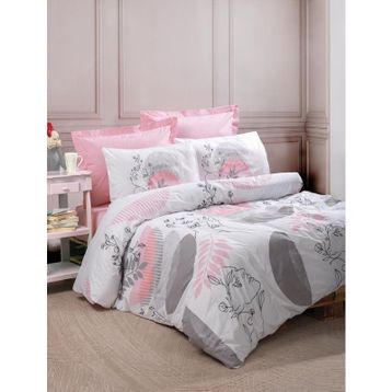 Cotton Box Human&Women Pretty Pembe Çift Kişilik Nevresim Takımı