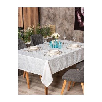 Cotton Box Jakarlı Dertsiz Lavinia Beyaz 155x220 cm Masa Örtüsü