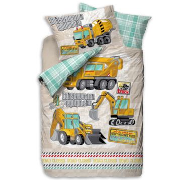 Cotton Box Junior Track Turkuaz Lastikli Çarşaflı Tek Kişilik Nevresim Takımı