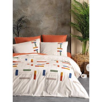 Cotton Box Katy Tarçın Puff Nakışlı Çift Kişilik Nevresim Takımı
