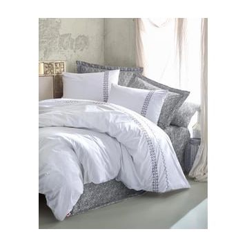 Cotton Box Majestic Seri Paola Gri Çift Kişilik Nevresim Takımı
