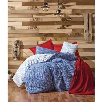 Cotton Box Minimal Pave Bordo Çift Kişilik Nevresim Takımı