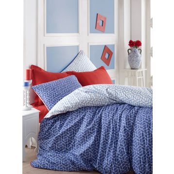Cotton Box Minimal Pave Bordo Çift Kişilik Nevresim Takımı