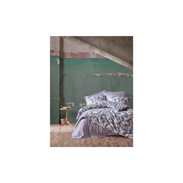Cotton Box Minimal Ranforce Well Lila Çift Kişilik Nevresim Takımı