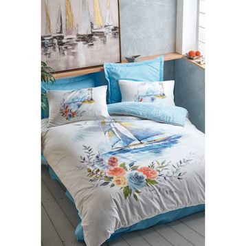 Cotton Box Morgan Mavi Maritime Tek Kişilik Uyku Seti