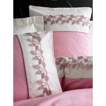 Cotton Box Nakışlı Saten Çift Kişilik Niobe Pembe Nevresim Takımı