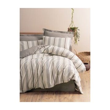 Cotton Box Natureforce Ipliği Boyalı Neoma Vizon Çift Kişilik 200x220 cm Nevresim Takımı