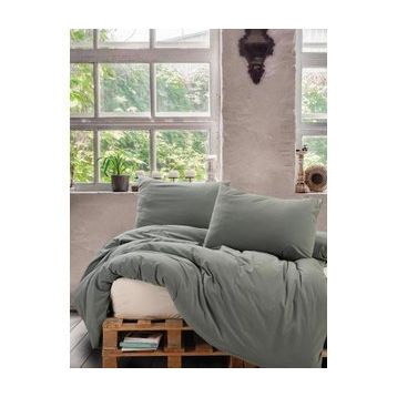Cotton Box Neat Mint Krem 200x220 cm Çift Kişilik Nevresim Takımı