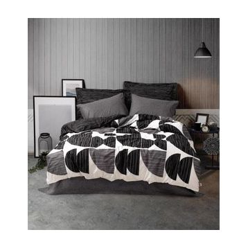 Cotton Box Niko Modern Antrasit Çift Kişilik Nevresim Takımı