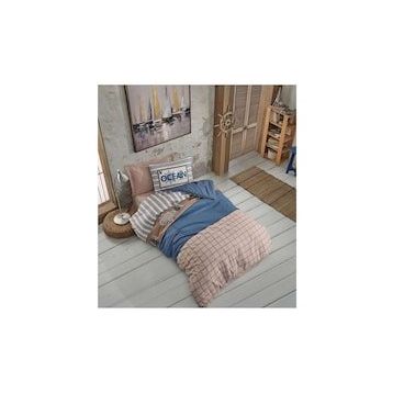 Cotton Box Ocean Çarşaflı Lacivert Tek Kişilik Nevresim Takımı