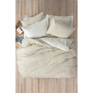 Cotton Box Petite Jot Bej Çift Kişilik Nevresim Takımı