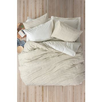 Cotton Box Petite Jot Ranforce Bej Tek Kişilik Nevresim Takımı