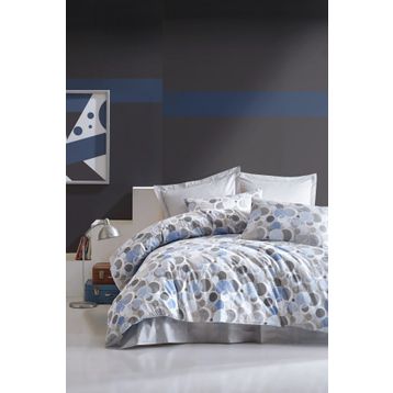 Cotton Box Poly Mavi Tek Kişilik Nevresim Takımı