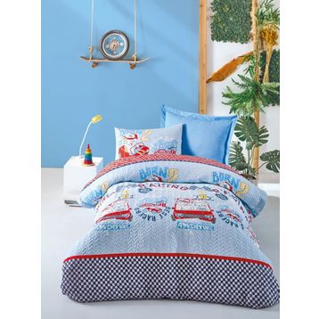 Cotton Box Ranforce Mavi Tek Kişilik Nevresim Takımı