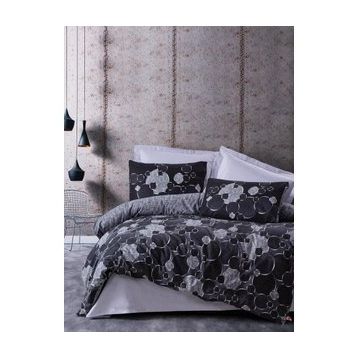 Cotton Box Raound Dark Gri Çift Kişilik Nevresim Takımı
