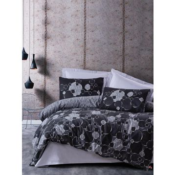Cotton Box Raound Dark Gri Çift Kişilik Nevresim Takımı