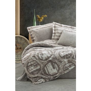 Cotton Box Root Vizon Modern Çift Kişilik Nevresim Takımı