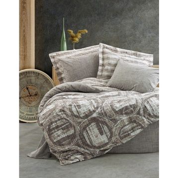 Cotton Box Root Vizon Modern Çift Kişilik Nevresim Takımı