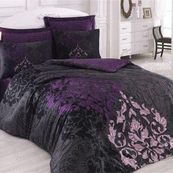 Cotton Box Saten Kosem Sultan Mürdüm Çift Kişilik Nevresim Takımı