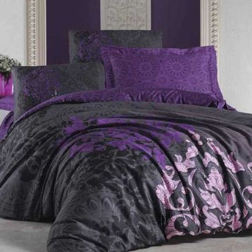 Cotton Box Saten Kosem Sultan Mürdüm Çift Kişilik Nevresim Takımı