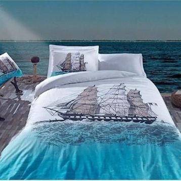 Cotton Box Ship Maritime Ranforce Tek Kişilik Nevresim Takımı