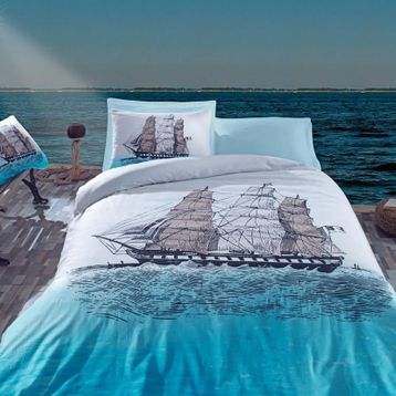 Cotton Box Ship Maritime Ranforce Tek Kişilik Nevresim Takımı