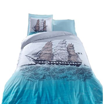 Cotton Box Ship Maritime Ranforce Tek Kişilik Nevresim Takımı