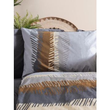 Cotton Box Toprak Çift Kişilik Asel Antrasit 200x220 cm Nevresim Takımı