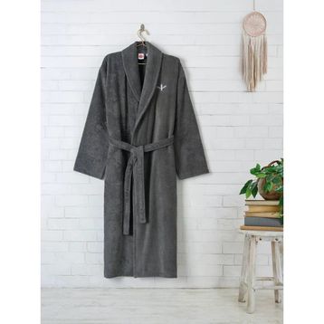 Cotton Box Wellness Zen Antrasit Tek Bornoz