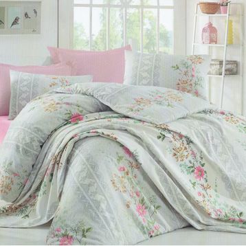 Cotton Life Pembe Çift Kişilik Pike