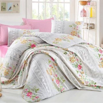 Cotton Life Pembe Çift Kişilik Pike