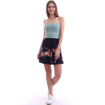 Cotton Mood 200713174 Siyah Pembe Kadın Etek