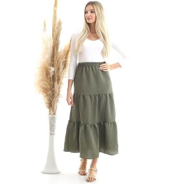 Cotton Mood 20343466 Haki Kadın Etek