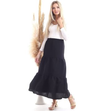 Cotton Mood 20343466 Siyah Kadın Etek