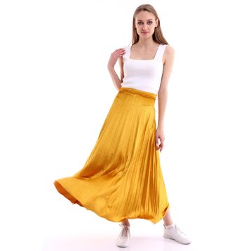 Cotton Mood 8501408 Sarı Kadın Etek