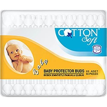 Cotton Soft Bebekler İçin 60 Adet Kulak Çubuğu