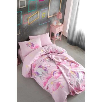 Cotton Touch Puzzle Gray 160x220 cm Tek Kişilik Nevresim Takımı