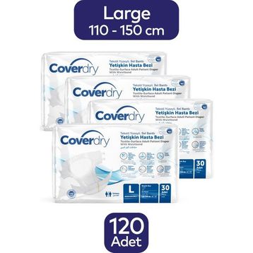 Coverdry 120 Adet L Bel Bantlı Hasta Bezi
