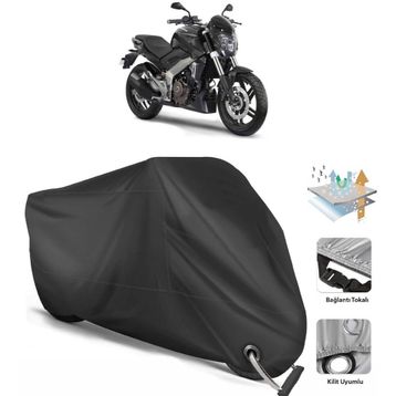 Coverplus Bajaj Dominar 400 Siyah Motosiklet Branda