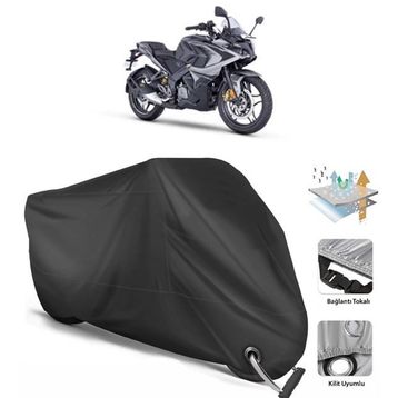 Coverplus Bajaj Pulsar RS 200 Siyah Motosiklet Branda